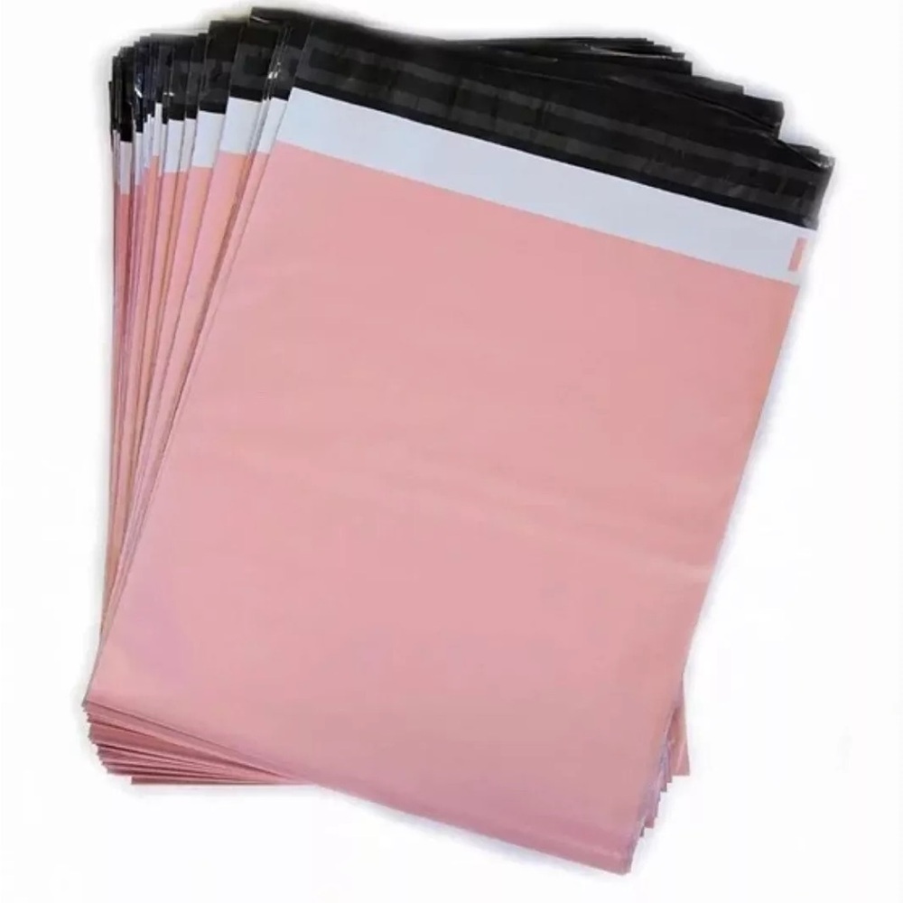 Pack of 25 12x15 in light bubblegum pink polymailers plastic bag shipping new
